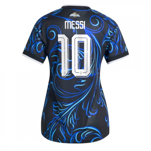 Stroje piłkarskie Argentyna Lionel Messi #10 Koszulka Wyjazdowej dla damskie MŚ 2026 Krótki Rękaw
